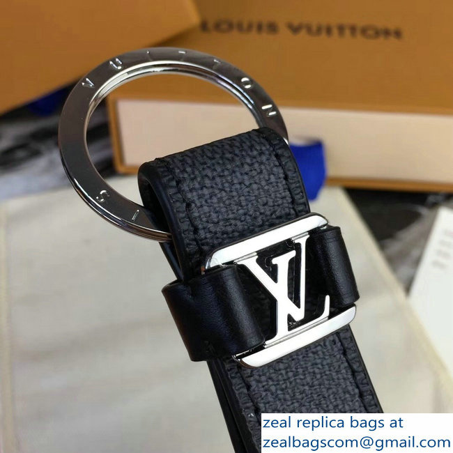 Louis Vuitton LV Dragonne Key Holder Damier Graphite Canvas/Silver