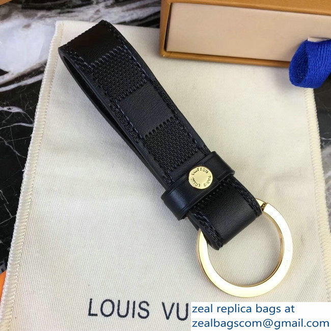 Louis Vuitton LV Dragonne Key Holder Damier Infini Leather Black/Gold