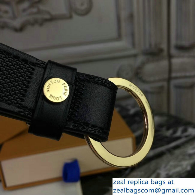 Louis Vuitton LV Dragonne Key Holder Damier Infini Leather Black/Gold - Click Image to Close