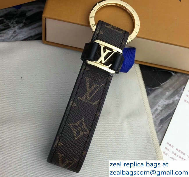 Louis Vuitton LV Dragonne Key Holder Monogram Canvas Brown/Gold - Click Image to Close