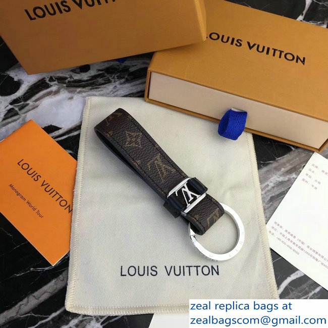 Louis Vuitton LV Dragonne Key Holder Monogram Canvas Brown/Silver