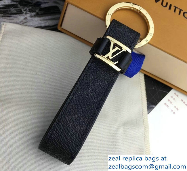 Louis Vuitton LV Dragonne Key Holder Monogram Eclipse Canvas/Gold - Click Image to Close