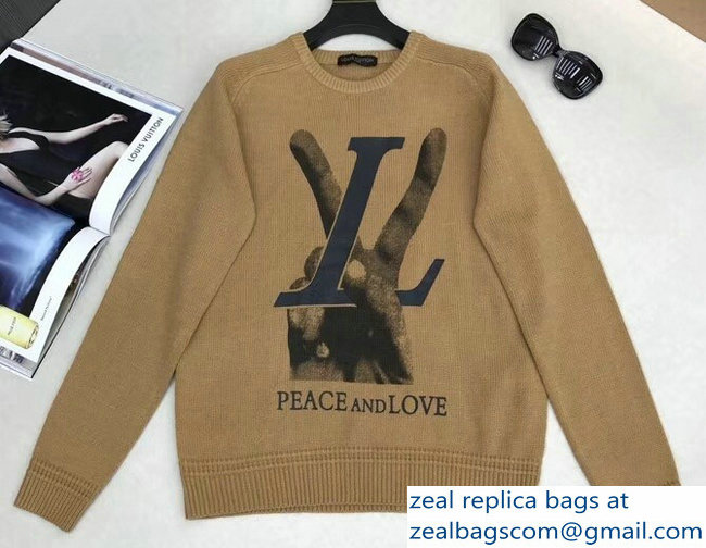 Louis Vuitton LV Peace and Love Crewneck Sweater 2018