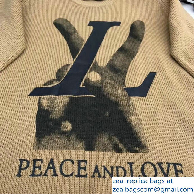 Louis Vuitton LV Peace and Love Crewneck Sweater 2018