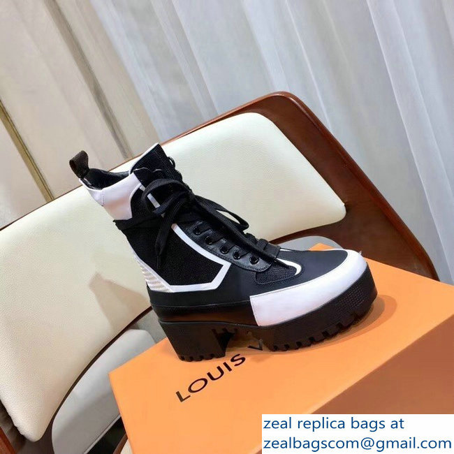 Louis Vuitton Laureate Heel 5cm Platform 3cm Desert Boots Graphic Two-Tone - Click Image to Close
