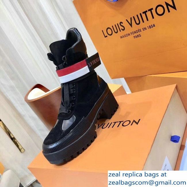 Louis Vuitton Laureate Heel 5cm Platform 3cm Desert Boots Strap With the Letter LV Fendi