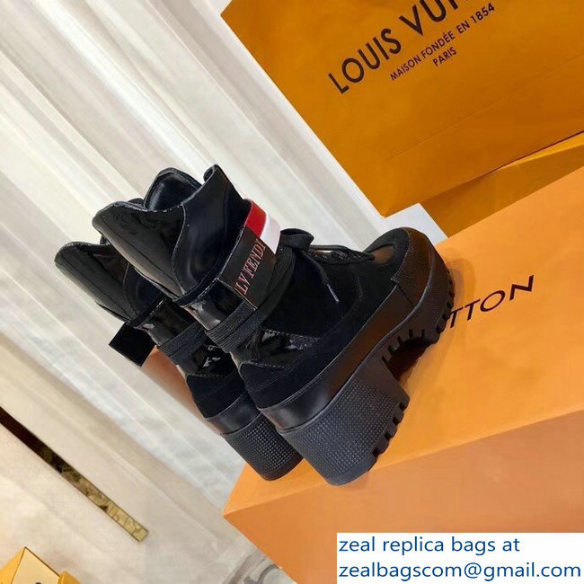 Louis Vuitton Laureate Heel 5cm Platform 3cm Desert Boots Strap With the Letter LV Fendi