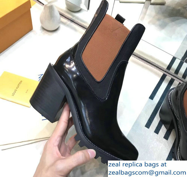Louis Vuitton Limitless Ankle Boots Black/Brown 2018 - Click Image to Close