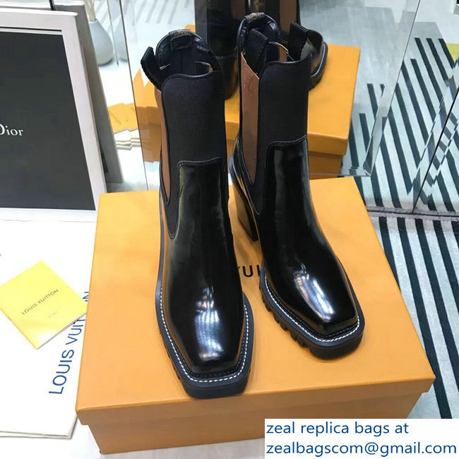 Louis Vuitton Limitless Ankle Boots Black/Brown 2018 - Click Image to Close