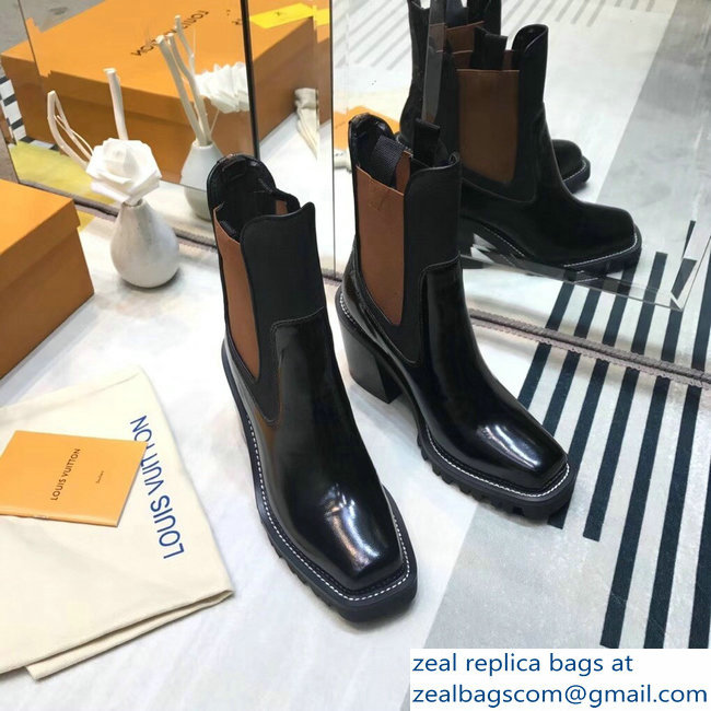 Louis Vuitton Limitless Ankle Boots Black/Brown 2018 - Click Image to Close