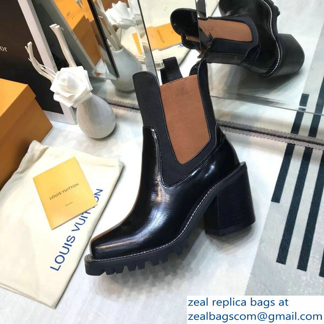 Louis Vuitton Limitless Ankle Boots Black/Brown 2018 - Click Image to Close