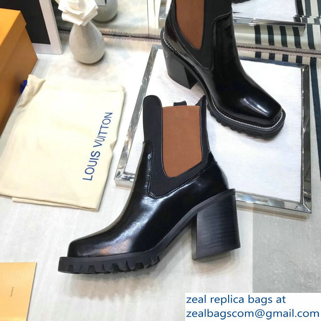 Louis Vuitton Limitless Ankle Boots Black/Brown 2018 - Click Image to Close