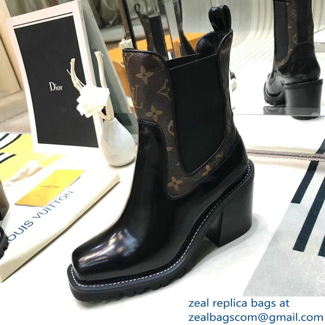 Louis Vuitton Limitless Ankle Boots Black/Monogram Canvas 2018