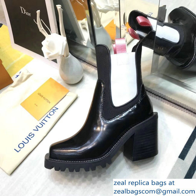 Louis Vuitton Limitless Ankle Boots Black/White 2018 - Click Image to Close