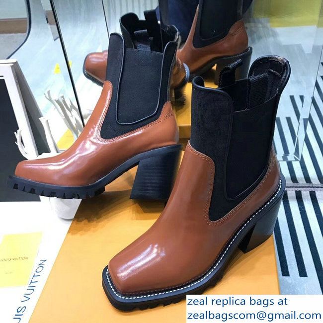 Louis Vuitton Limitless Ankle Boots Brown/Black 2018 - Click Image to Close