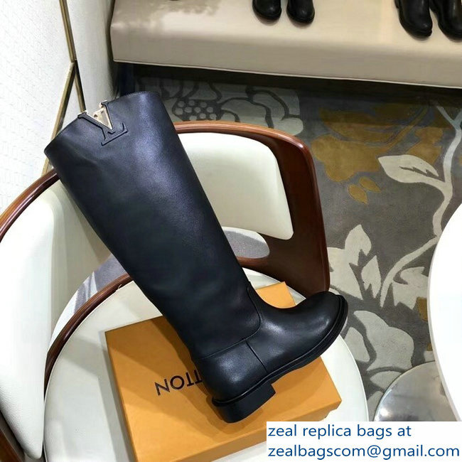 Louis Vuitton Logo High Boots