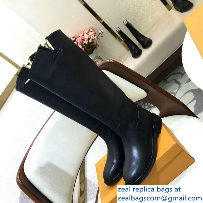 Louis Vuitton Logo High Boots