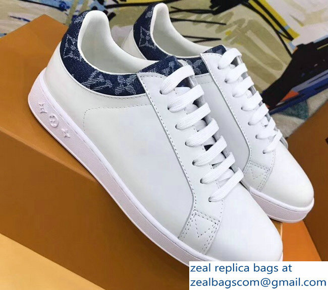 Louis Vuitton Luxembourg Sneakers Denim Monogram 2018 - Click Image to Close