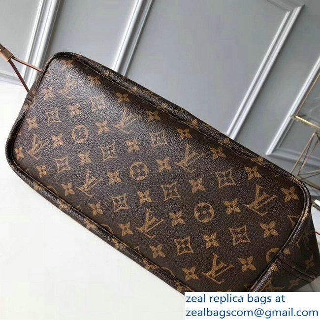 Louis Vuitton Monogram Canvas Neverfull MM Tote Bag M43988 Patches 2018