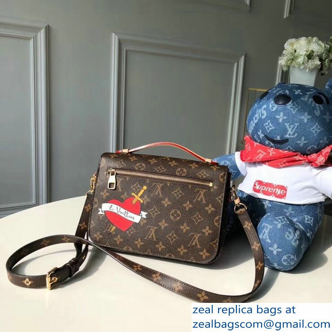 Louis Vuitton Monogram Canvas Pochette Metis Bag M43991 Patches 2018