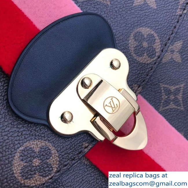 Louis Vuitton Monogram Canvas Tufted Stripe Georges BB Bag M43866 Coquelicot Peche 2018 - Click Image to Close