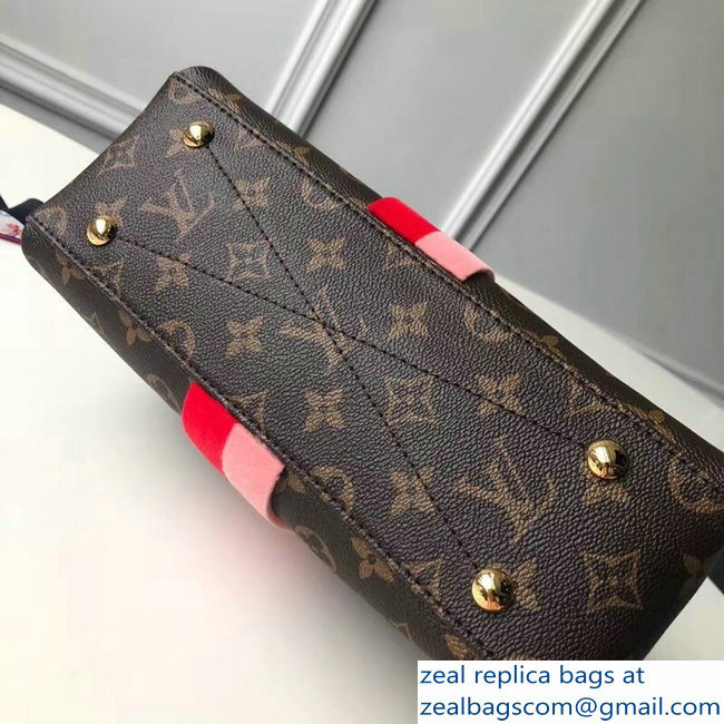 Louis Vuitton Monogram Canvas Tufted Stripe Georges BB Bag M43866 Coquelicot Peche 2018 - Click Image to Close