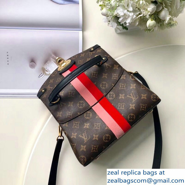 Louis Vuitton Monogram Canvas Tufted Stripe Georges BB Bag M43866 Coquelicot Peche 2018