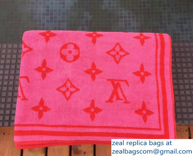 Louis Vuitton Monogram Classic Beach Towel freesia - Click Image to Close