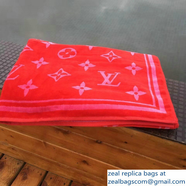 Louis Vuitton Monogram Classic Beach Towel freesia