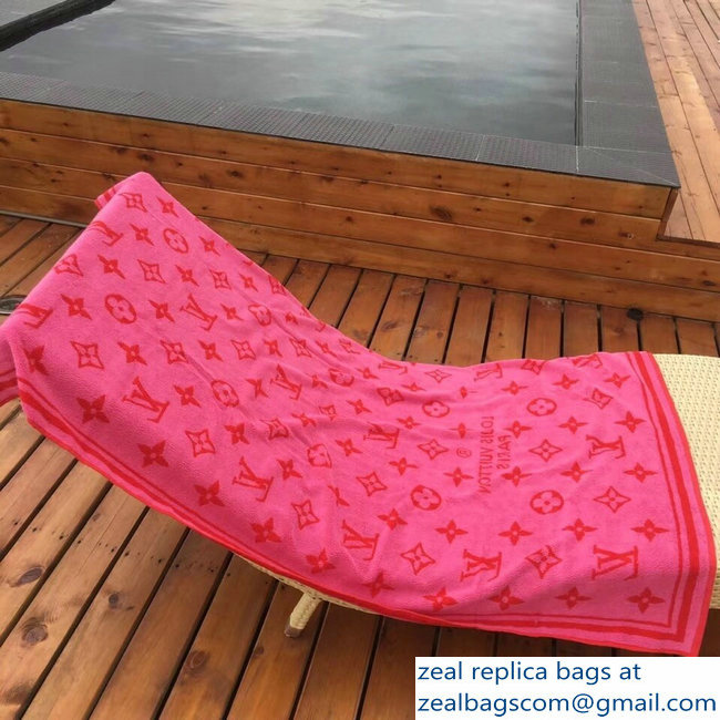 Louis Vuitton Monogram Classic Beach Towel freesia