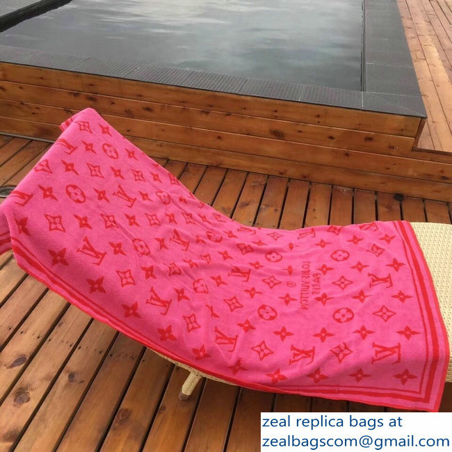 Louis Vuitton Monogram Classic Beach Towel freesia - Click Image to Close