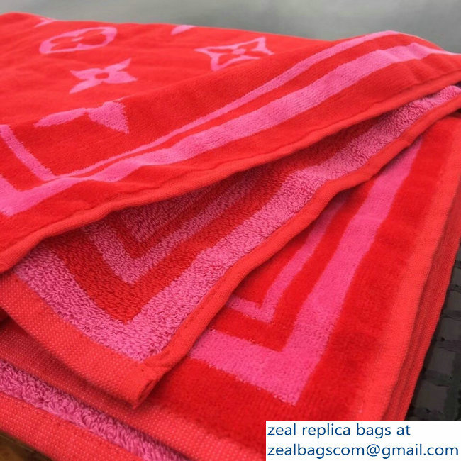 Louis Vuitton Monogram Classic Beach Towel freesia
