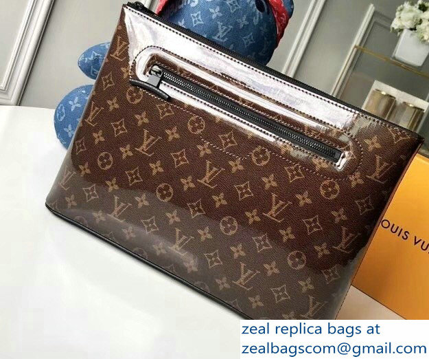 Louis Vuitton Monogram Glaze Canvas Pochette Cosmos Clutch Bag M63271 2018 - Click Image to Close