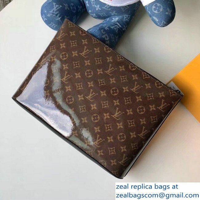 Louis Vuitton Monogram Glaze Canvas Pochette Cosmos Clutch Bag M63271 2018