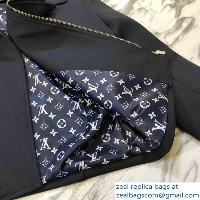 Louis Vuitton Monogram Inside Perfecto Jacket and Skirt Suit 2018