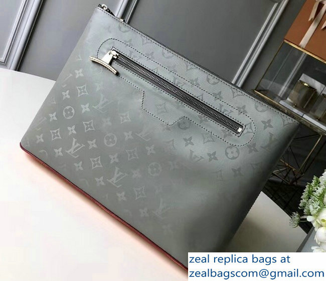 Louis Vuitton Monogram Titanium Canvas Pochette Cosmos Clutch Bag M63240 2018 - Click Image to Close