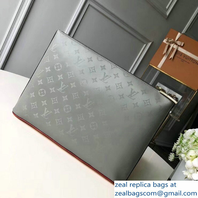 Louis Vuitton Monogram Titanium Canvas Pochette Cosmos Clutch Bag M63240 2018 - Click Image to Close