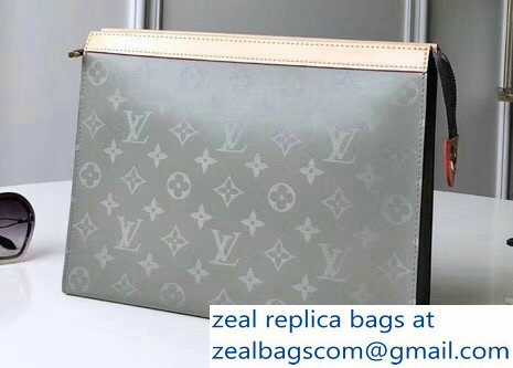 Louis Vuitton Monogram Titanium Canvas Pochette Voyage MM Bag 2018 - Click Image to Close