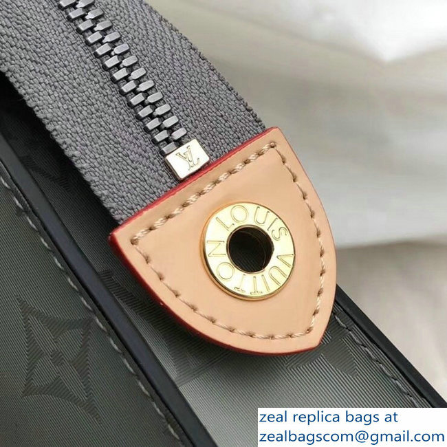 Louis Vuitton Monogram Titanium Canvas Pochette Voyage MM Bag 2018