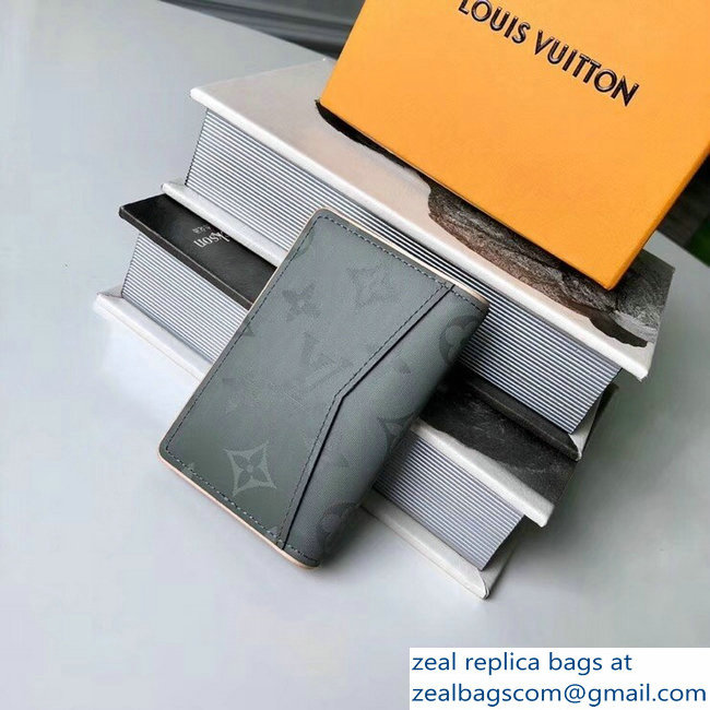 Louis Vuitton Monogram Titanium Canvas Pocket Organizer Wallet M63233 2018 - Click Image to Close