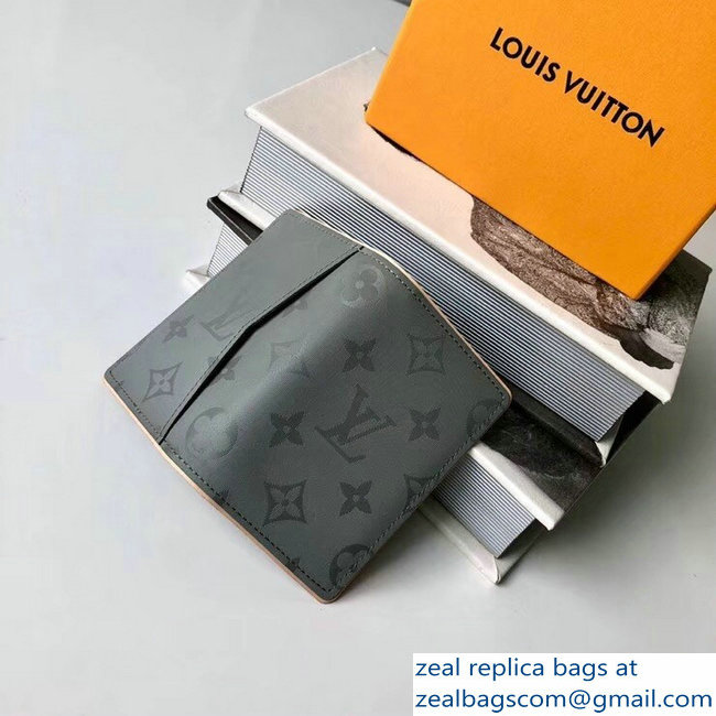 Louis Vuitton Monogram Titanium Canvas Pocket Organizer Wallet M63233 2018