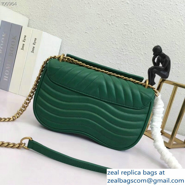 Louis Vuitton New Wave Chain Bag MM Green 2018