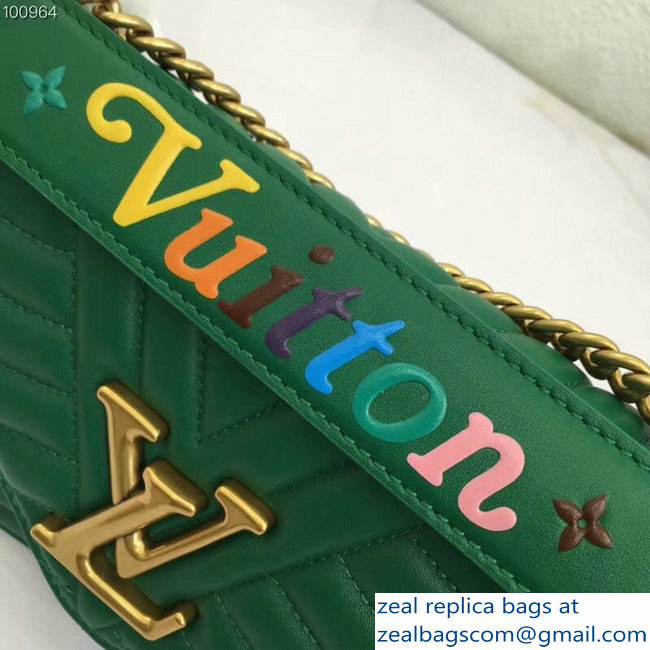 Louis Vuitton New Wave Chain Bag MM Green 2018