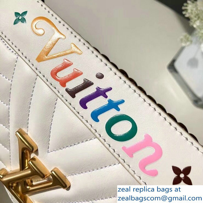 Louis Vuitton New Wave Chain Bag MM M51945 White 2018 - Click Image to Close