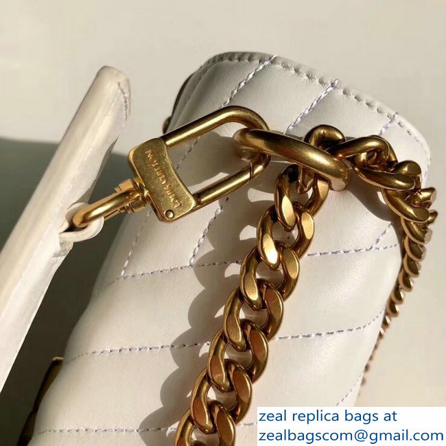 Louis Vuitton New Wave Chain Bag MM M51945 White 2018 - Click Image to Close