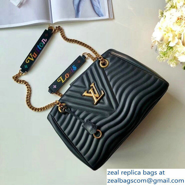 Louis Vuitton New Wave Chain Tote Bag M51496 Black 2018