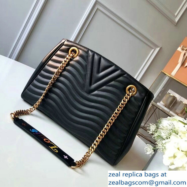 Louis Vuitton New Wave Chain Tote Bag M51496 Black 2018