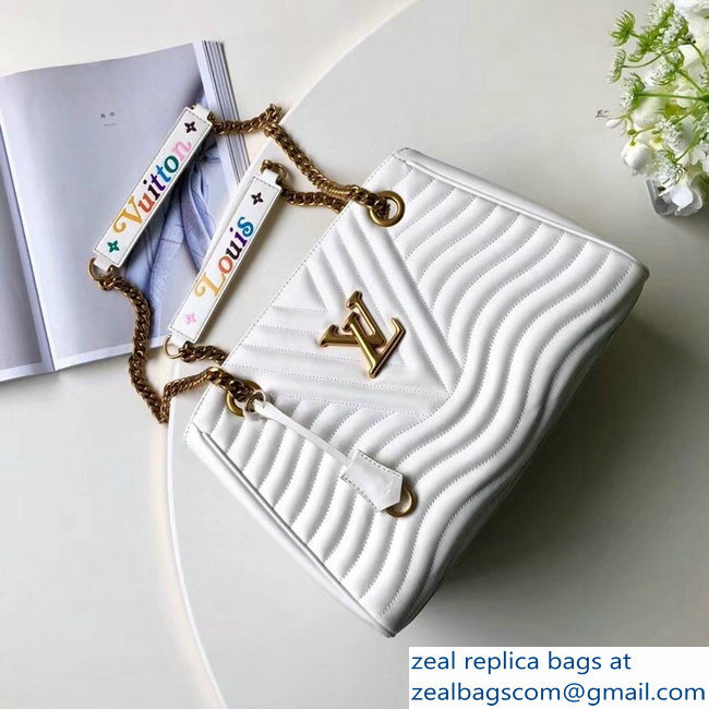 Louis Vuitton New Wave Chain Tote Bag M51978 White 2018