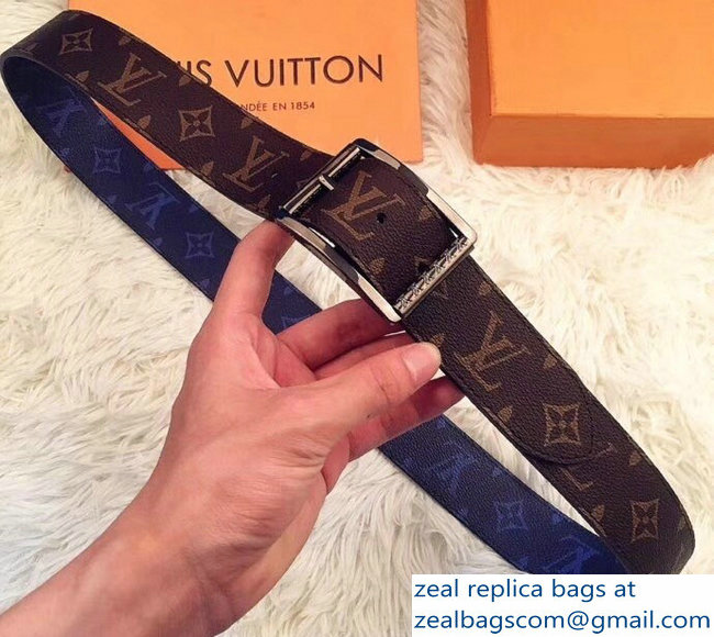 Louis Vuitton Reverso Width 4cm Reversible Belt Monogram Canvas and Monogram Pacific MP035Q - Click Image to Close