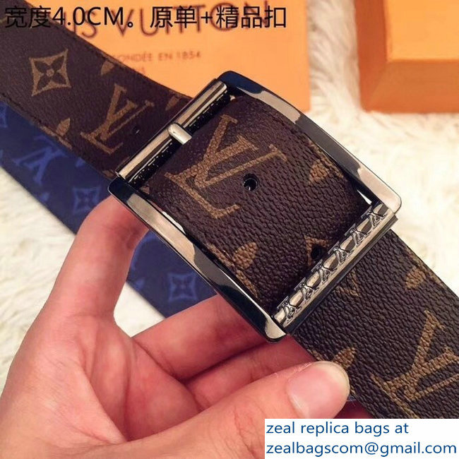 Louis Vuitton Reverso Width 4cm Reversible Belt Monogram Canvas and Monogram Pacific MP035Q